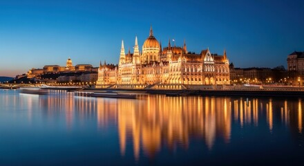 Naklejka premium hungarian parliament building in budapest