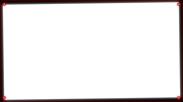 A blank, white canvas framed with a classic dark border, evoking simplicity and creative potential