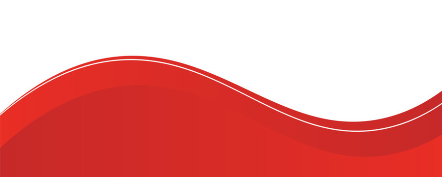 Vector red line background curve element with white space for text and message design art,
