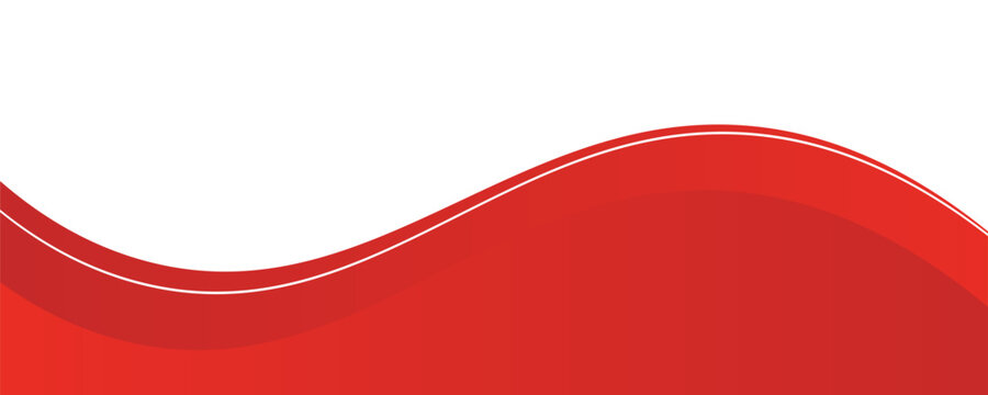 Vector red line background curve element with white space for text and message design art, vector illustration