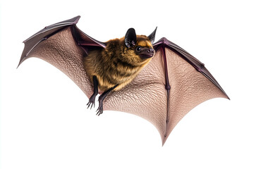 Obraz premium Flying bat with spread wings isolated on a white background