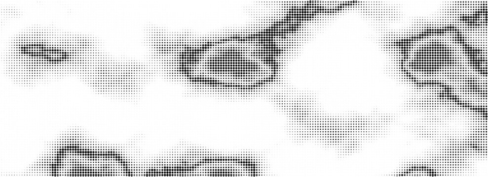 Abstract background with rough halftone dots and a subtle retro grain finish.