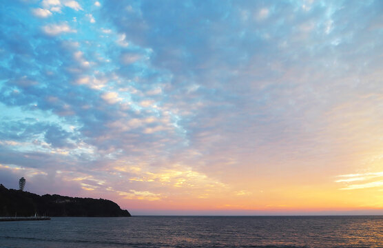 江の島の夕焼け