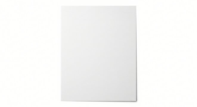 A close-up view of a thin paper texture with a smooth surface and subtle shadows on a plain background.