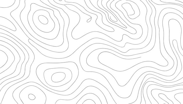Abstract topographic contour lines background, flowing organic shapes map style vector illustration