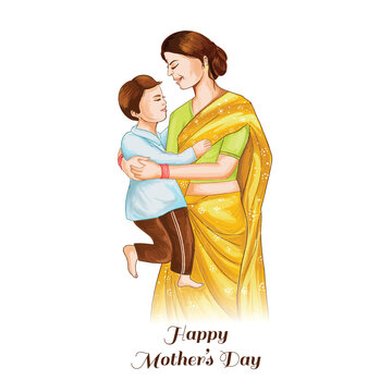 Happy mothers day card celebration background