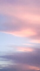 Obraz premium Soft Pink Sky Clouds Abstract Background - Dreamy Pastel Gradient