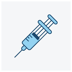 Fototapeta premium Medical syringe illustration