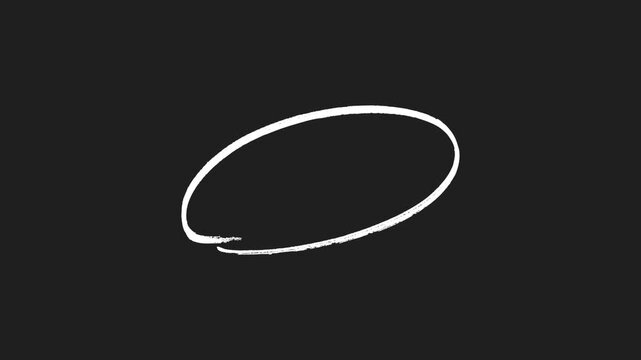 circle highlighted with a transparent background. Circle highlight animation with alpha channel.