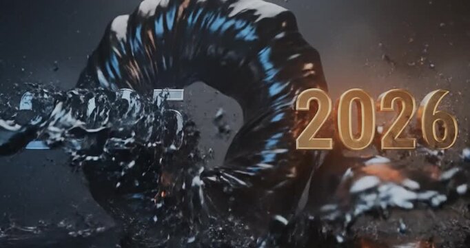 New Year Transition 2025 to 2026.