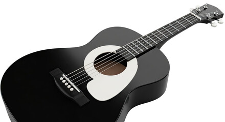 Obraz premium Black Acoustic Guitar