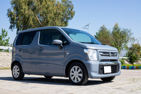 Front View Suzuki Wagon R with Square Headlights: Pakistan - 13 April 2026.