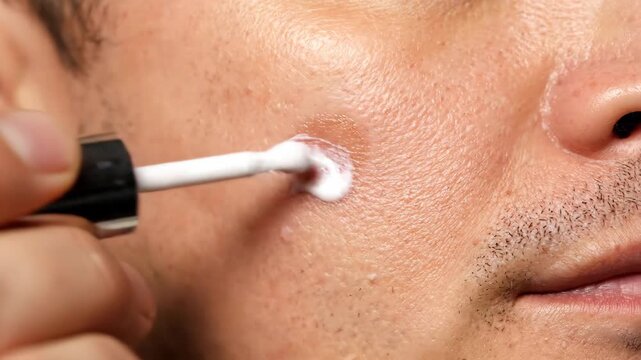 Futuristic Dermatological Laser Treating Pigmentation &ndash; Advanced Skincare Technology, Skin Resurfacing and Medical Aesthetic Concept in 4K

