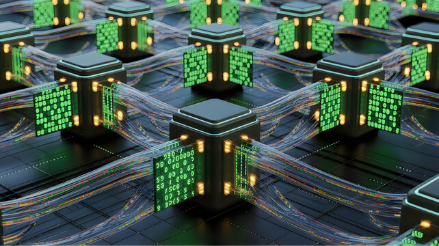 Futuristic Data Processing Nodes with Fiber Optic