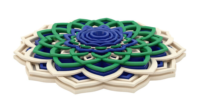 Layered Geometric Mandala Design