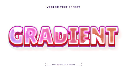 Obraz premium Glossy gradient text effect with pink and orange hues and high shine glass reflections for fashion and beauty