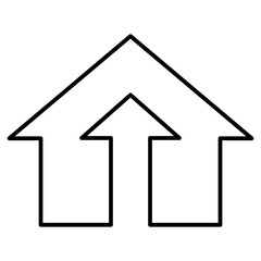 Fototapeta premium Property Value Growth Real Estate Icon
