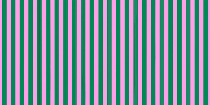 Alternating vertical stripes of vibrant pink and deep green colors