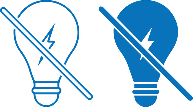 No light bulb icons, idea symbols, light off illustrations,  lightbulb concepts, black and white graphics, innovation bubble illustrations, knowledge symbols,