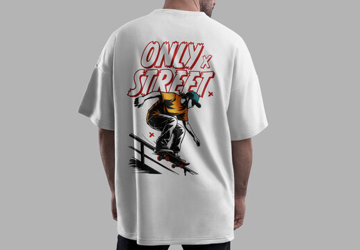 Only Street Skateboarding Tshirt Design With Urban Streetwear Illustration