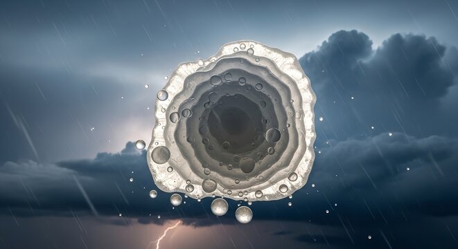 water splash in the sky