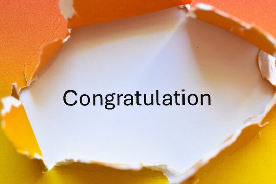 congratulation write 