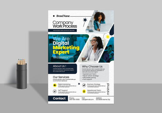 Modern Digital Marketing Business Flyer Template
