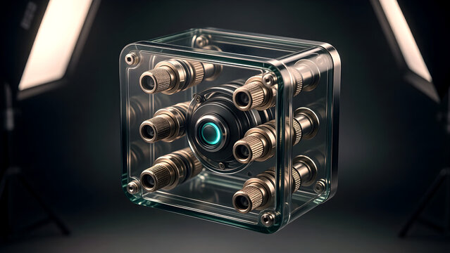 Grid Phasor Measurement Unit Macro for Utility Whitepaper Fortune 500 Pitch Deck Photorealistic Product Hero