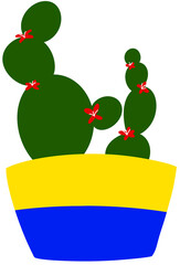 Naklejka premium cactus