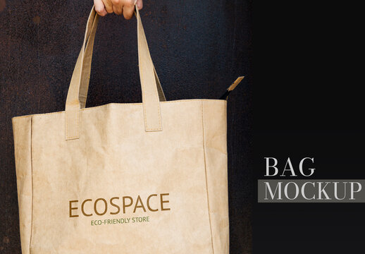 Eco Friendly Tote Bag Mockup PSD