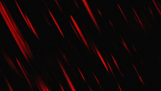 A series of bright red lines or streaks of light running diagonally from the top left to the bottom right. This pattern creates the impression of rapid movement or speed, similar to the effect of moti