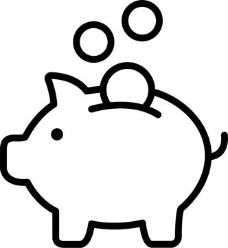 Piggy Bank Savings Icon
