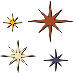 Obraz premium Retro Sparkle Decoration