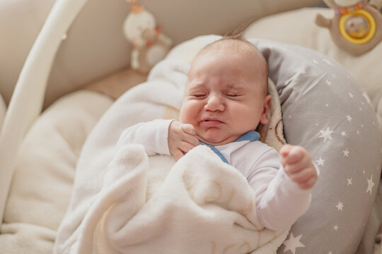 Maternity leave with sleeping baby at home