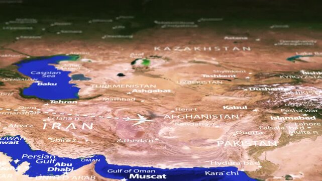 Flight From Andorra la Vella ANDORRA Thimphu BHUTAN with flag pins