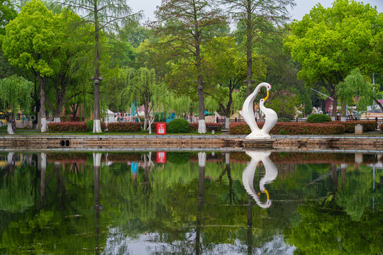 Spring Scenery of East Lake Scenic Area, Wuhan, Hubei, China