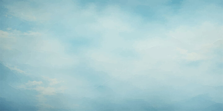 Fluffy white clouds drift across a bright blue summer sky, creating a beautiful and clear day atmosphere in this serene nature cloudscape