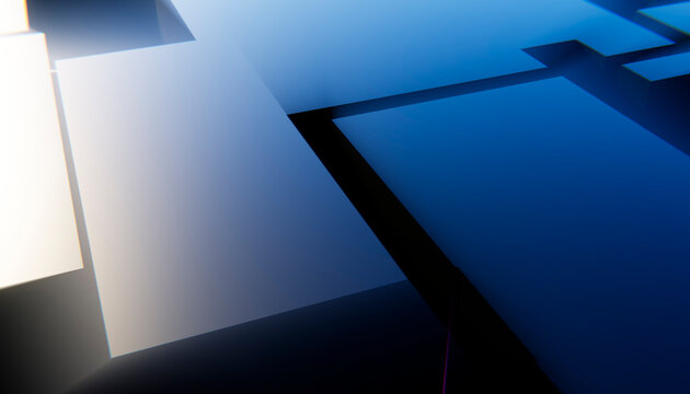 Abstract blue technology background with digital connectivity concept
