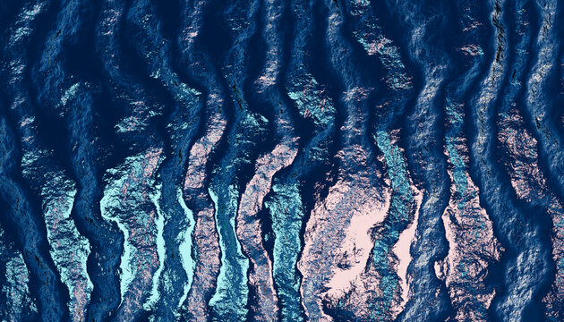 Abstract dark blue ocean water texture and pattern directly above