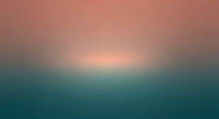 Obraz premium A serene and peaceful sunset over a calm ocean with vibrant colors in the sky