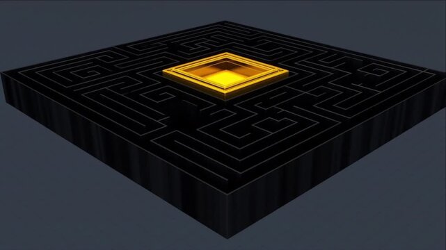 金融戦略のために暗い迷路へ組み込まれる金色の解決コア