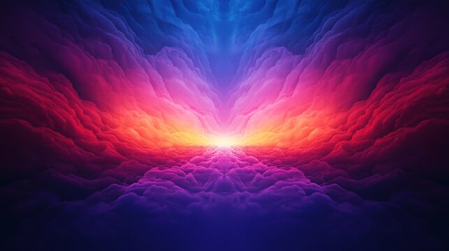 Radiant abstract light over peaceful clouds digital artwork serene atmosphere gigapixel quality
