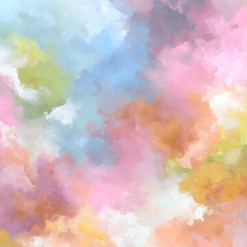 Pastel abstract texture with watercolor-style pigment diffusion and soft edges 