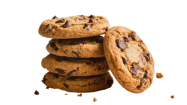 Stacked Chocolate Chip Cookies with Dark Chocolate Chips