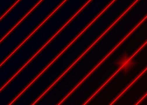 Red glowing diagonal stripes on a dark abstract background