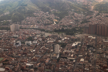 Fototapeta premium Aerial view of Itagui municipality near Medellin, Colombia