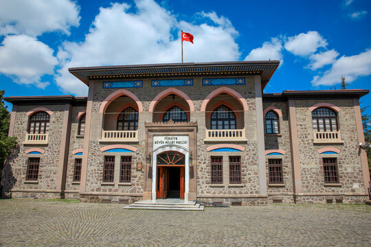 Ankara The first building of the Grand National Assembly of Turkey in Ulus (TBMM). Eski meclis binas