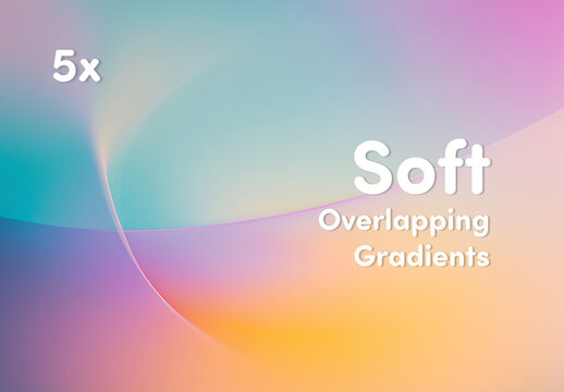 Soft Overlapping Pastel Gradients