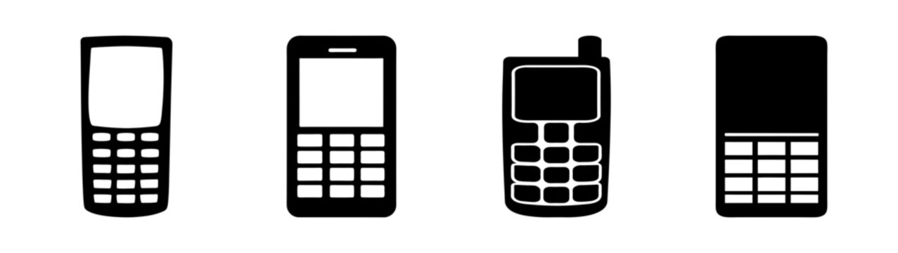 evolution of mobile phones flat design vector illustration