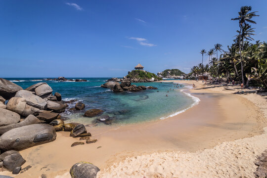 Cabo beach in Tayrona National Natural Park, Colombia